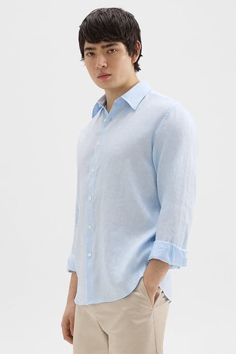 IRVING SHIRT IN RELAXED LINEN SKYLIGHT by THEORY