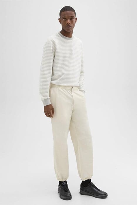 COTTON-BLEND JOGGER PANT ECRU by THEORY