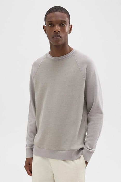 SCUBA-WOOL COMBO SWEATSHIRT CALCITE by THEORY