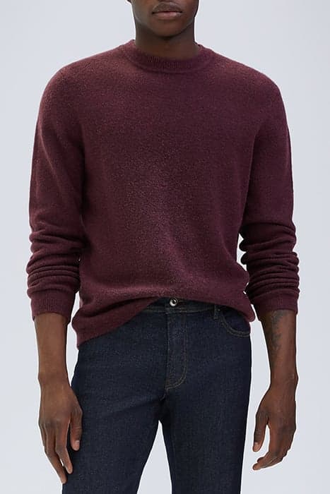 BURGUNDY FLUFFY KNIT JUMPER BURGUNDY by IKKS