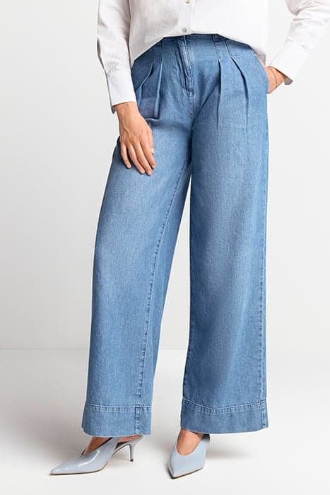 WIDE LEG DENIM PANTS ORCANIC + RECYCLED DENIM BLUE by Rich & Royal