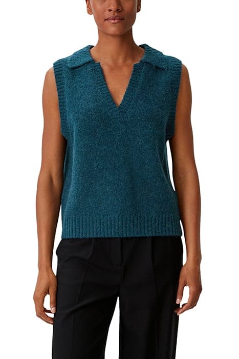 COMMA PULLOVER BLUE GREEN by Comma