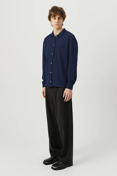 ANDY POLO CARDIGAN NAVY by Soulland