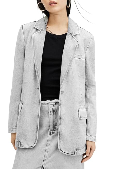 EVER DENIM BLAZER SNOW GREY by AllSaints