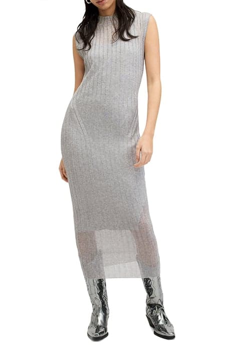 PATRICE DRESS SILVER by AllSaints