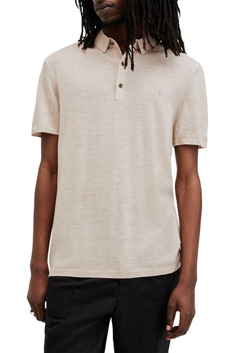 MODE MERINO SS POLO BAILEY TAUPE by AllSaints