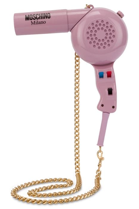 HAIRDRYER BAG PINK by Moschino