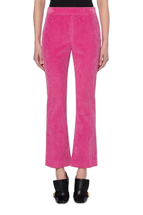 CORDUROY FLARE TROUSERS PINK by Moschino