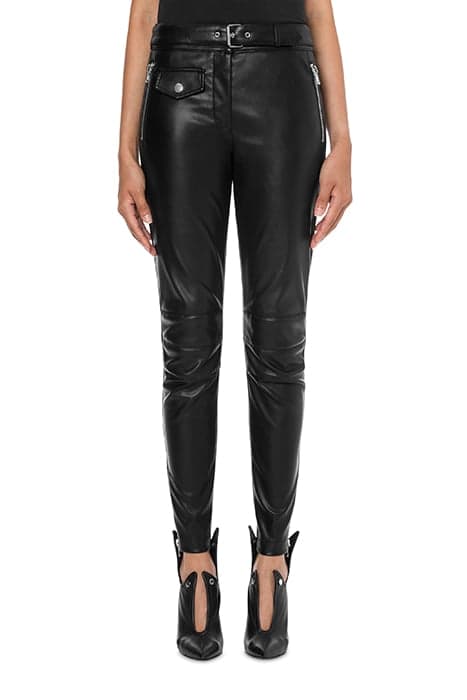 BIKER TROUSERS BLACK by Moschino