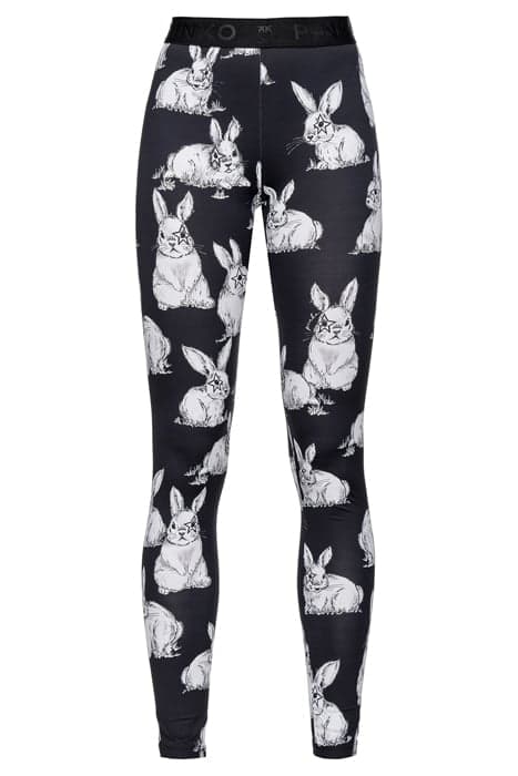 LIMPIDO LEGGINGS JERSEY TECNICO STAMPA RABBIT CON ELASTICO L by PINKO