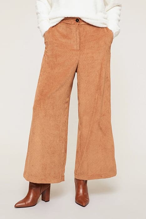 CORDUROY PALAZZO TROUSERS ORANGE by Motivi