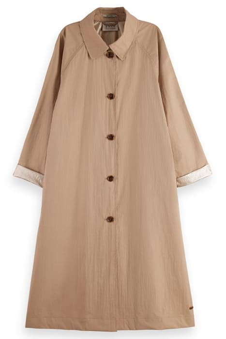 OVERSIZED TRENCHCOAT WITH GOLD LINING MOCCA by Scotch & Soda