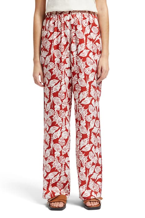 GIA SHELL BATIK PRINTED PANT SHELL BATIK TERRACOTTA by Scotch & Soda