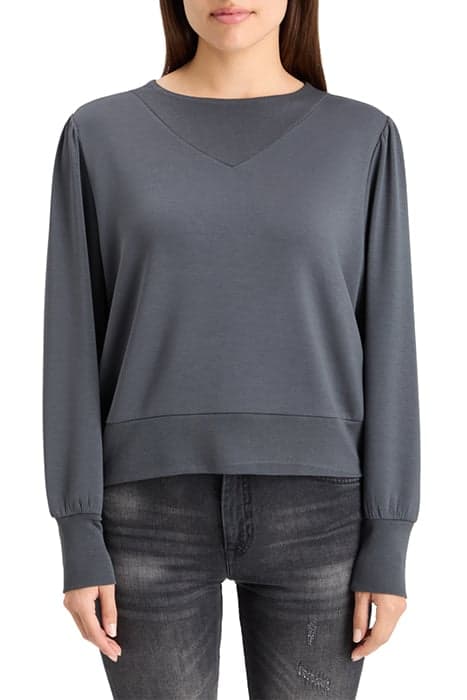 RUCHED YOKE SEAM MODAL SWEATSHIRT ANTRA by Scotch & Soda