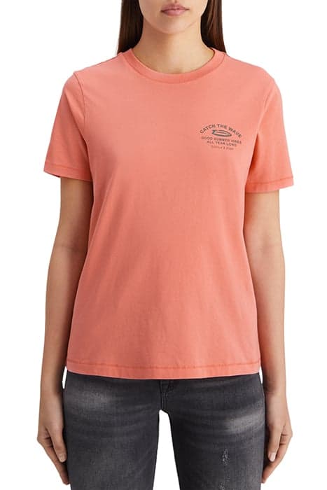 REGULAR FIT LEFT CHEST ARTWORK T-SHIRT PEACHY by Scotch & Soda