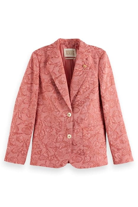 SHELL JACQUARD SB BLAZER SHELL BATIK TERRACOTTA by Scotch & Soda