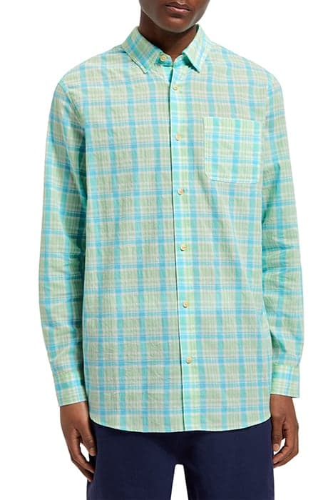 NEON CHECK SHIRT NEON LIME CHECK by Scotch & Soda