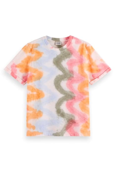 REGULAR FIT TIE DYE T-SHIRT SPIRAL DYE by Scotch & Soda