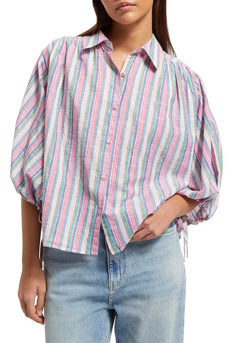 STRIPED BALLOON SLEEVE SHIRT BEACH STRIPE by Scotch & Soda