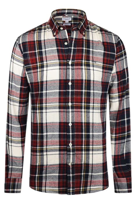 HERRINGBONE Y/D CHECK SHIRT OFF WHITE by McGregor