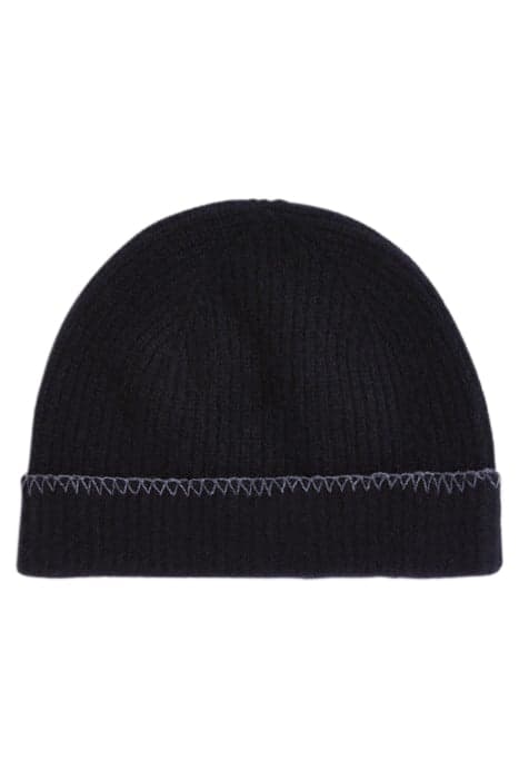 SKULL FIT HAT WITH BOILED CASHMERE BLACK by John Varvatos