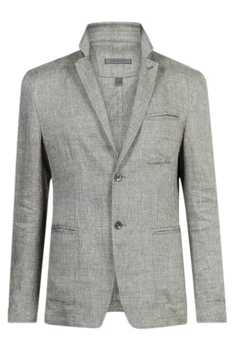 SLIM FIT NOTCH LAPEL JACKET WITH UNLINED SEAL GREY by John Varvatos