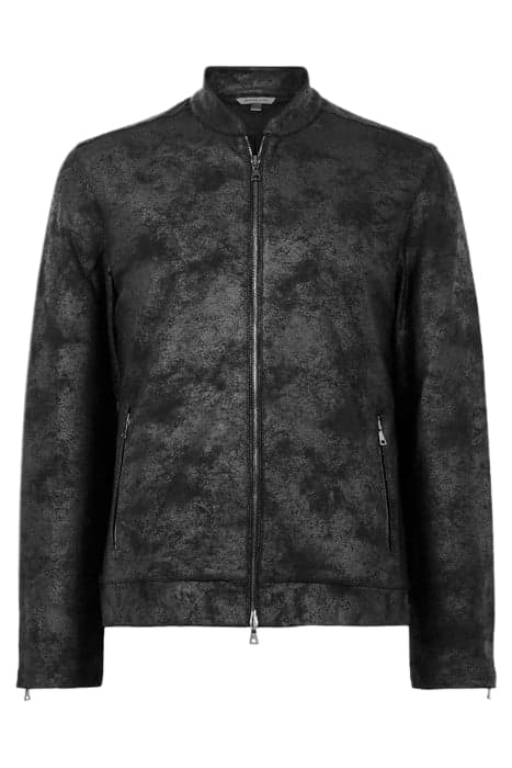 CORTLANDT REGULAR FIT BASEBALL JACKET WI BLACK by John Varvatos