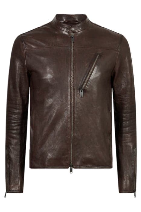 KEV RACER-RACER JACKET ZIPPER CLOSURES O OXBLOOD by John Varvatos