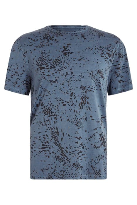 HESTER SS SWIRLING CHEETAH CREW OFFICER BLUE by John Varvatos