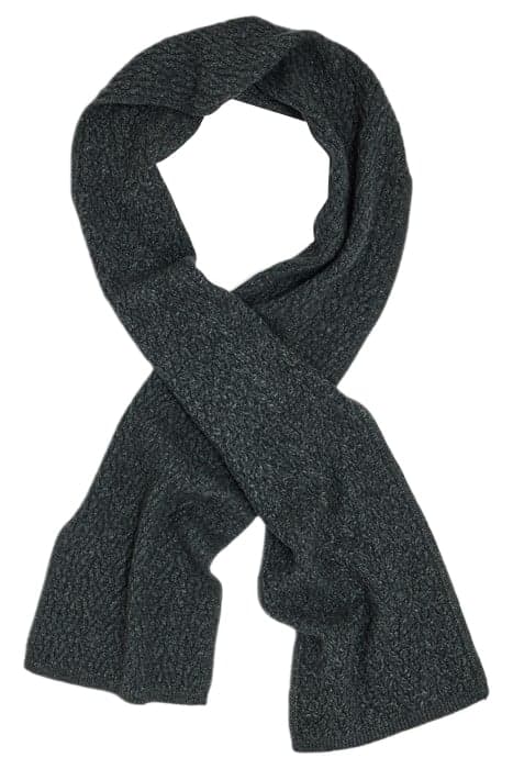 CABLE SCARF CHARCOAL HTR by John Varvatos