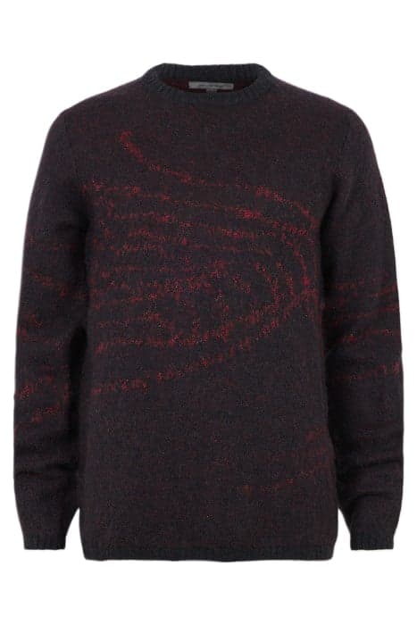 SETON LS LIGHT EXPLOSION MOHAIR CREW BLACK by John Varvatos