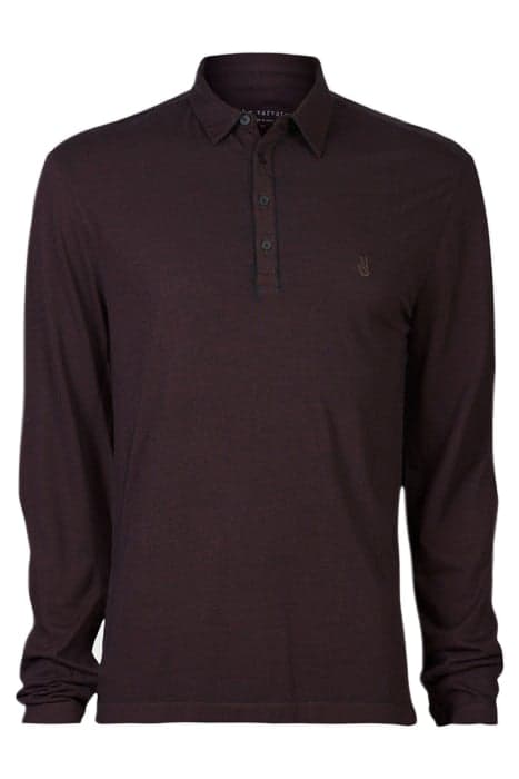 MARTY LS BURNOUT POLO W PSE BORDEAUX by John Varvatos