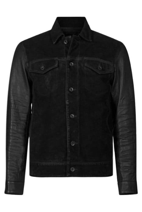 REX TRUCKER - MODERN TRUCKER JACKET SHAN BLACK by John Varvatos