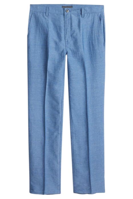 STRAIGHT FIT PANTS WITH DENIM BACK POCKE DUTCH BLUE by John Varvatos