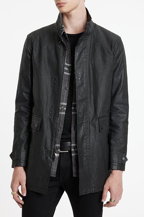 ZIP AND H B CLOSURE OUTERWEAR WITH MULT BLACK by John Varvatos