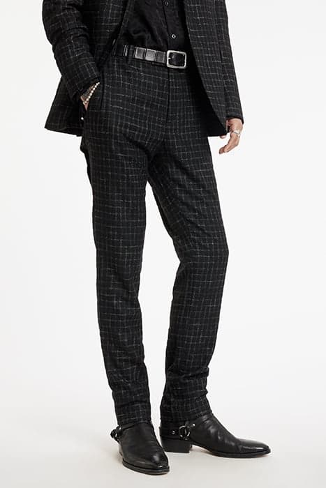 SLIM FIT PANTS WITH WELT HIP POCKET AND BLACK by John Varvatos