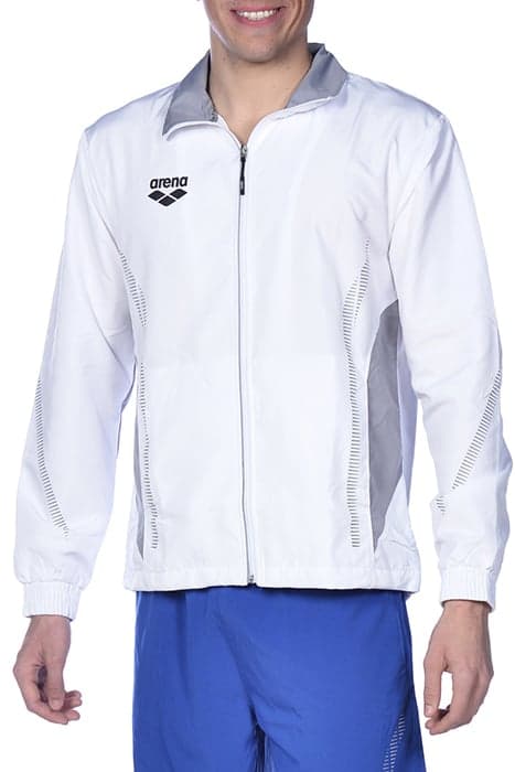 TL WARM UP JACKET WHITE-GREY by Arena