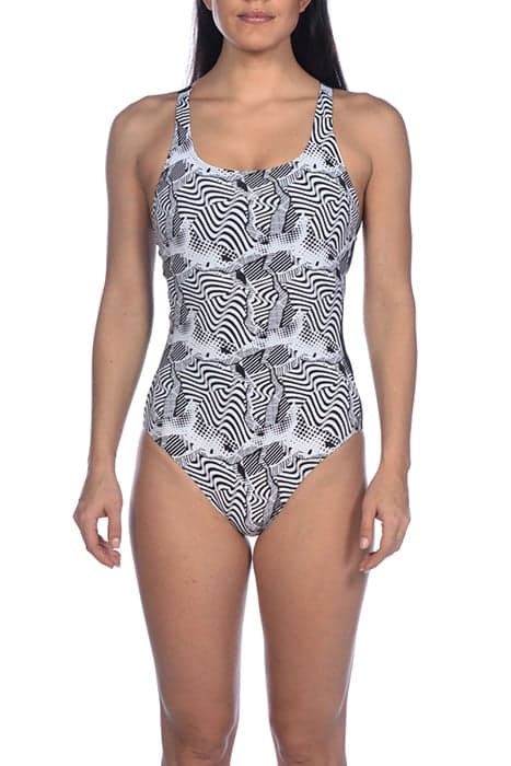 W VIOLA CRADLE BACK ONE PIECE BLACK-BLACK by Arena