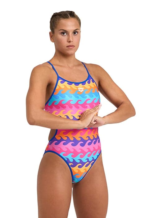 WOMEN'S SWIMSUIT CHALLENGE BACK REVERSIB NEON BLUE MULTI by Arena