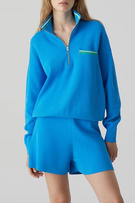 TURTLE NECK HALFZIP OCEANIC BLUE by Closed