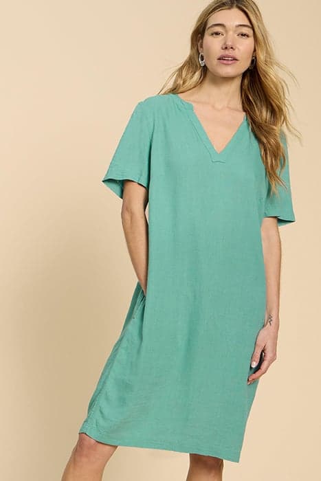 LYDIA SHIFT DRESS MID TEAL by White Stuff