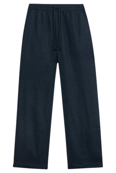 BELLE LINEN BLEND WIDE TROUSER DARK NAVY by White Stuff