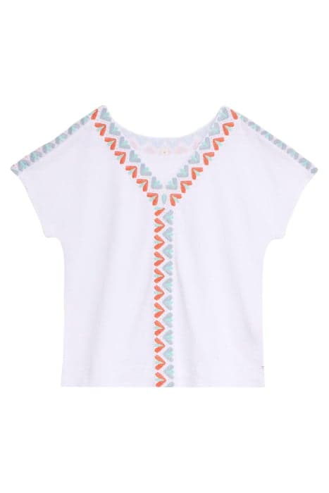 NEVA EMBROIDERED TOP WHITE MULTI by White Stuff