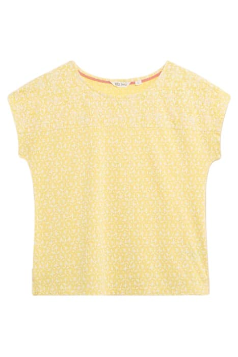 ANTHEA EMBROIDERY TOP YELLOW PRINT by White Stuff