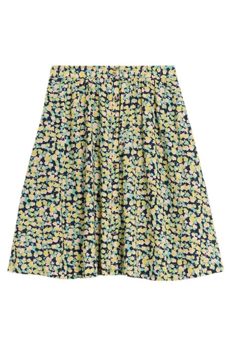 SARAH ECO VERO KNEE SKIRT NAVY PRINT by White Stuff