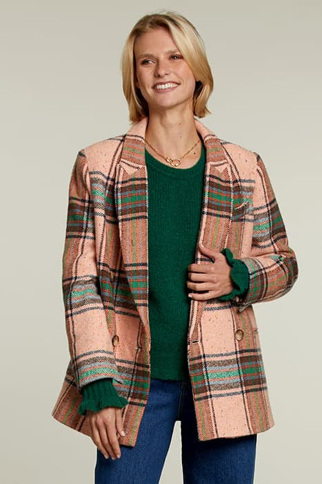 MULTI CHECKED BLAZER 4 BUTTONS by River Woods