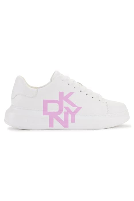 KEIRA - LACE UP SNEAKER WHITE/LILAC by DKNY