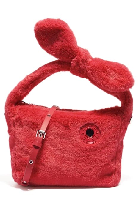 S RED FUR HOBO BAG by Bimba y Lola