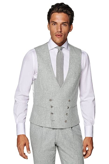 LIGHT GREY WAISTCOAT by Suitsupply