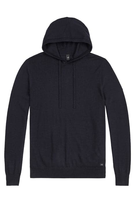 VAUGHN | KNITTED HOODED SWEATER NIGHT BLUE by WAHTS